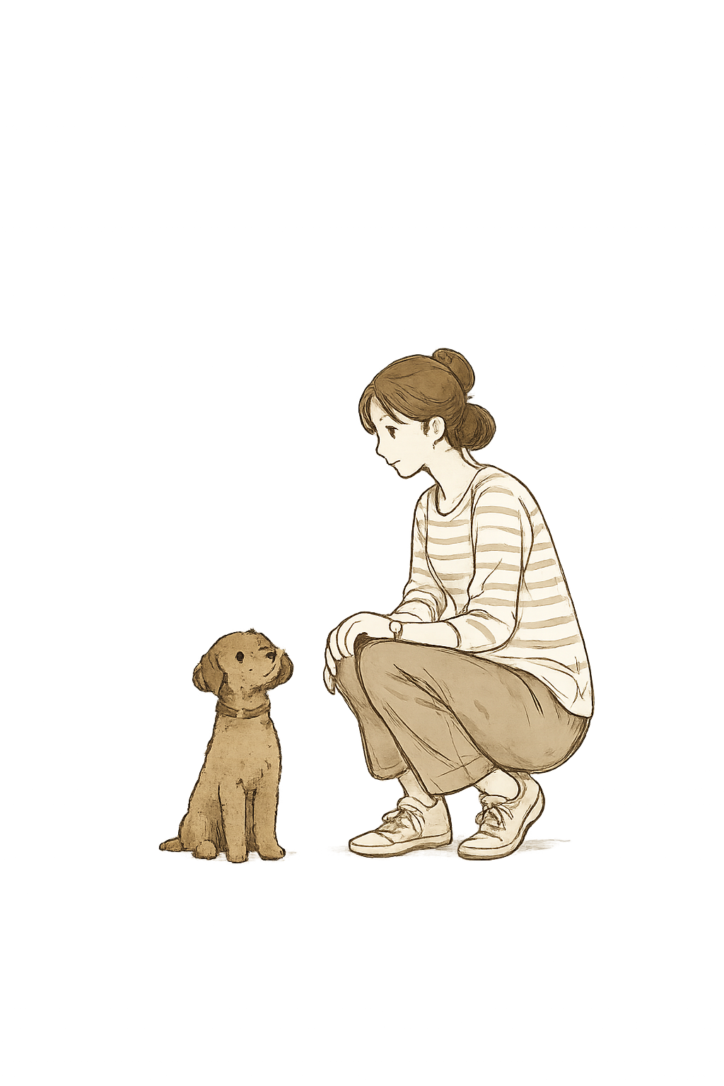ペットと一緒にのイメージイラスト